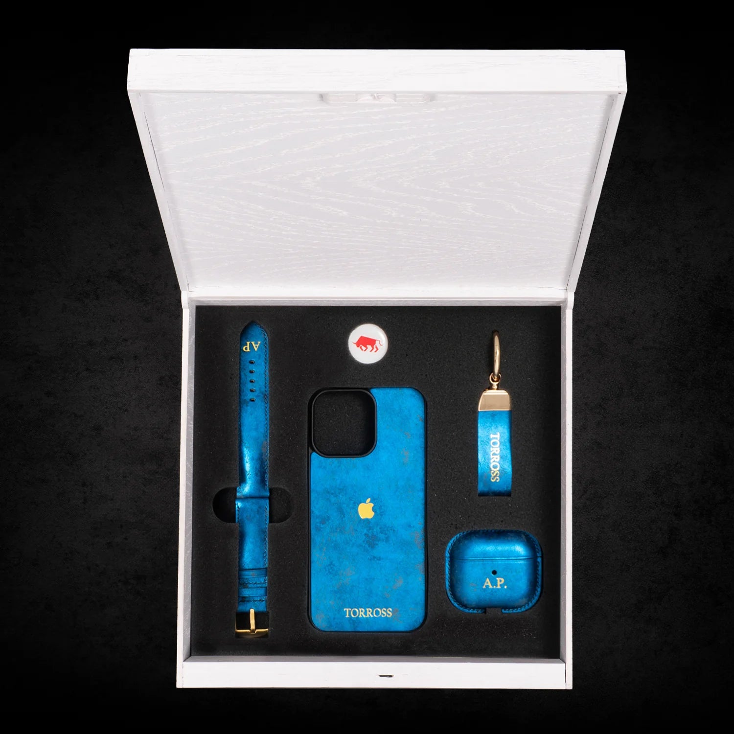 ™ Set Phone Case + Airpods Case + Watch Band in Puzzle Box