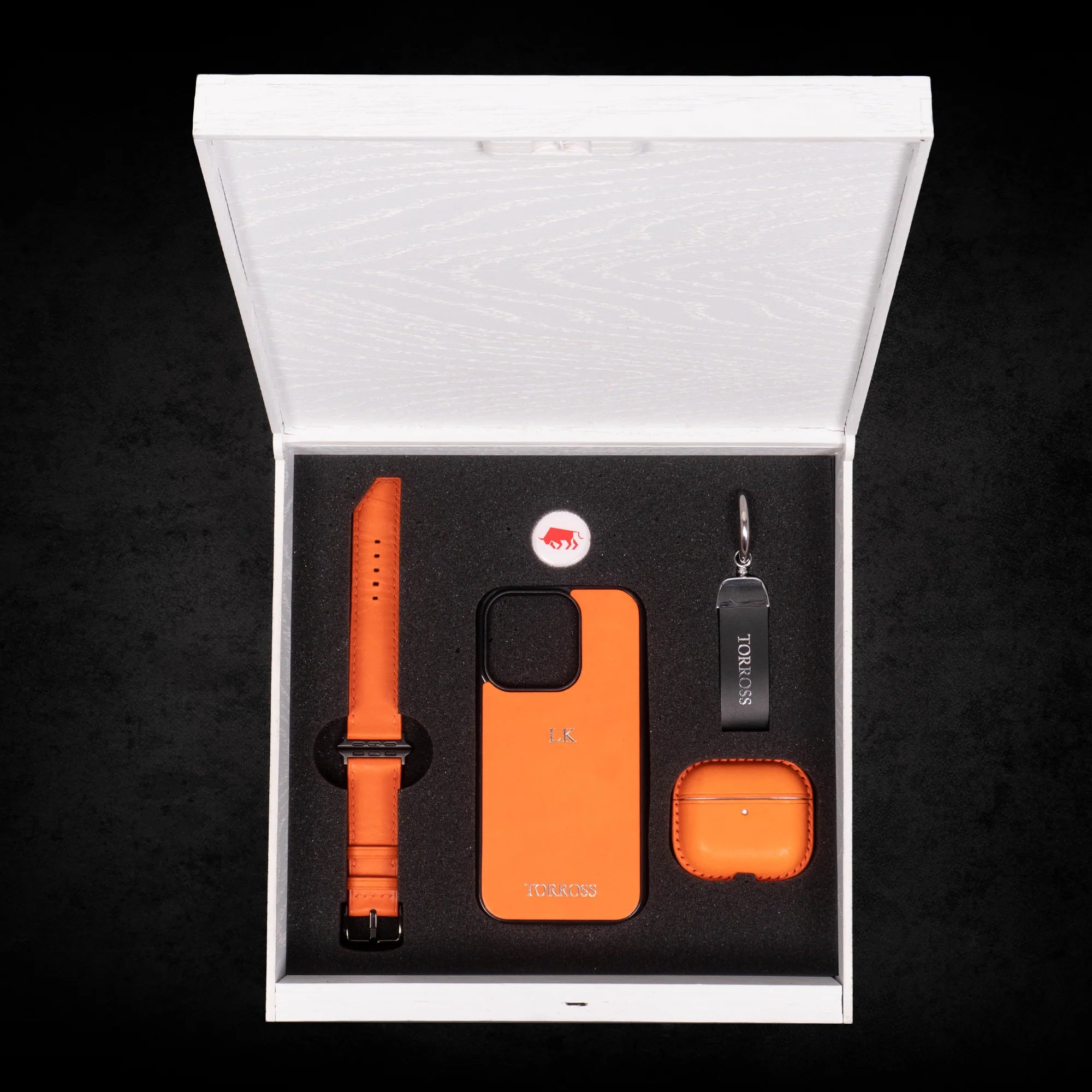 ™ Set Phone Case + Airpods Case + Watch Band in Puzzle Box