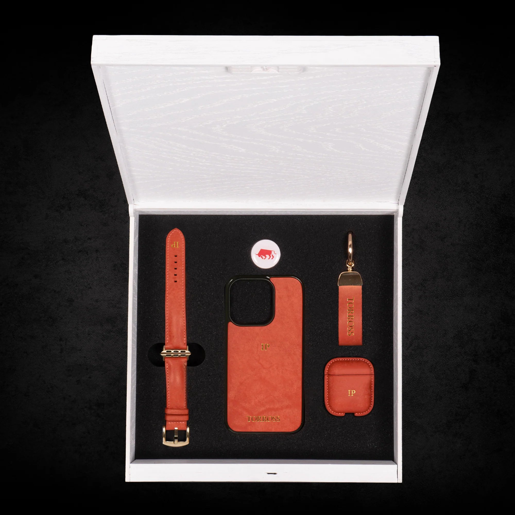 ™ Set Phone Case + Airpods Case + Watch Band in Puzzle Box