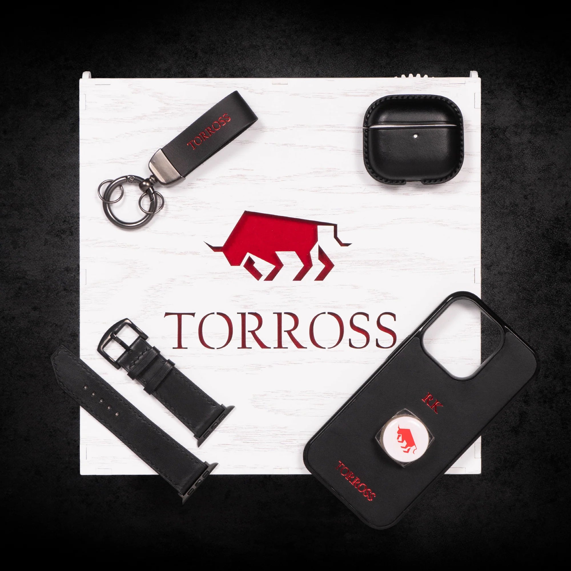 ™ Set Phone Case + Airpods Case + Watch Band in Puzzle Box