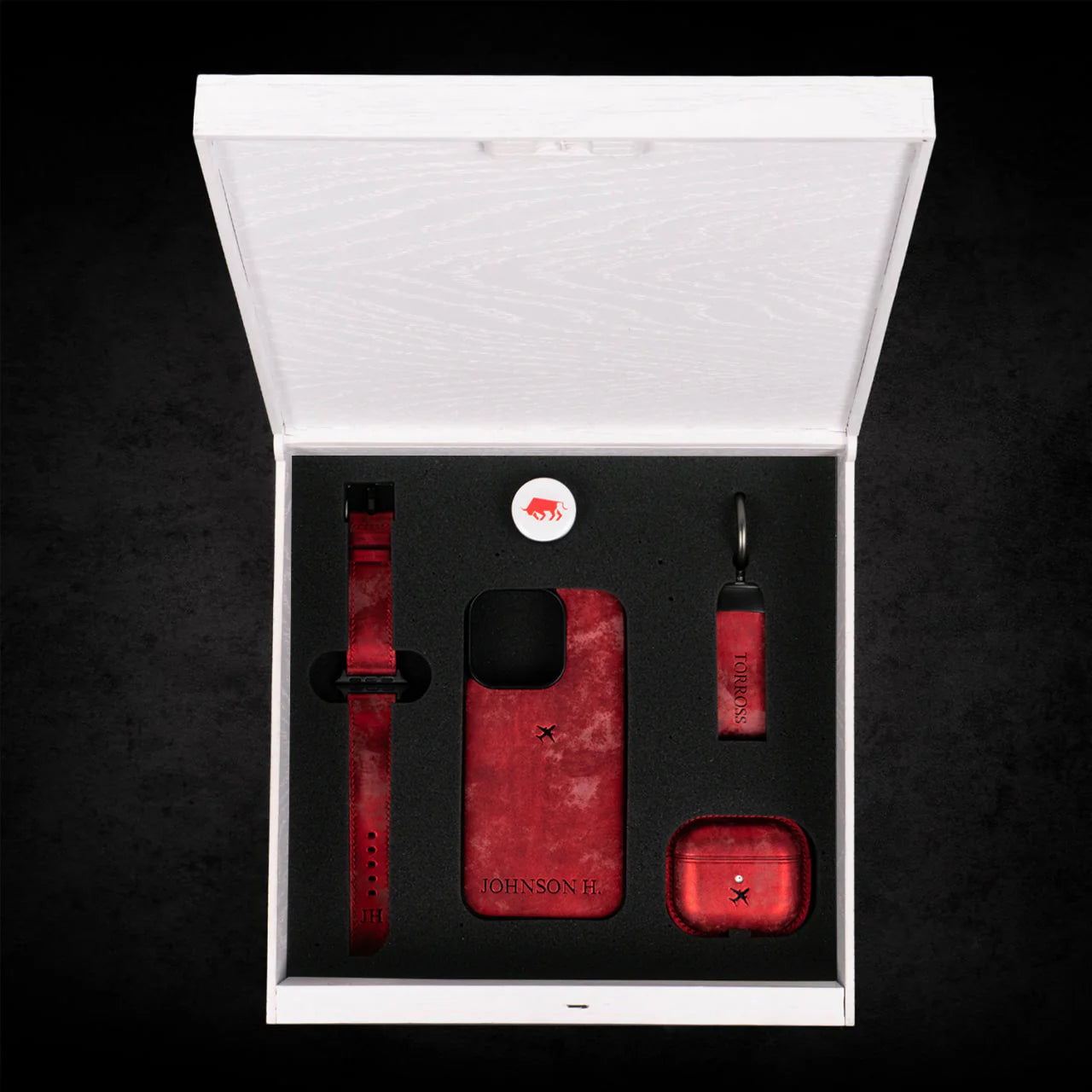 ™ Set Phone Case + Airpods Case + Watch Band in Puzzle Box