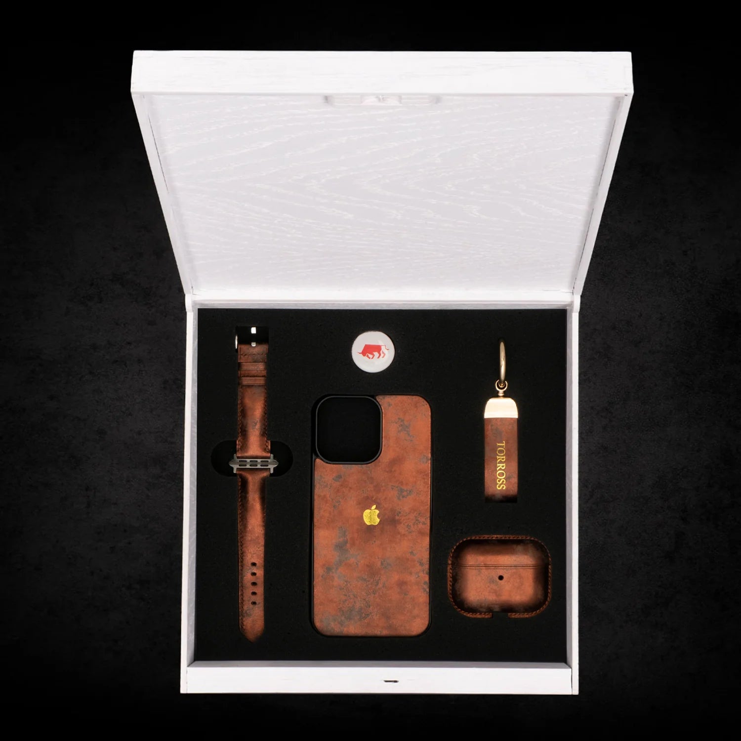 ™ Set Phone Case + Airpods Case + Watch Band in Puzzle Box