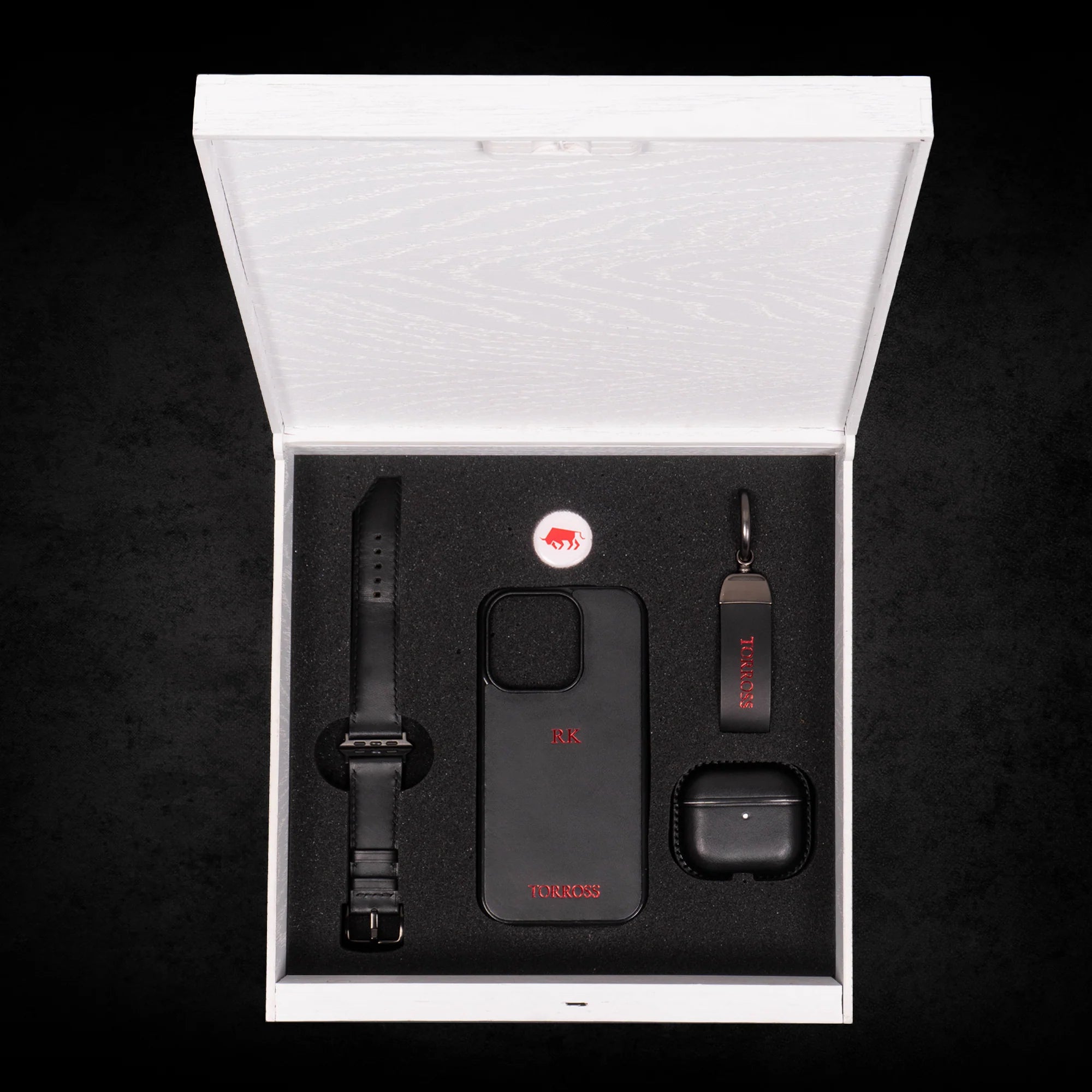 ™ Set Phone Case + Airpods Case + Watch Band in Puzzle Box