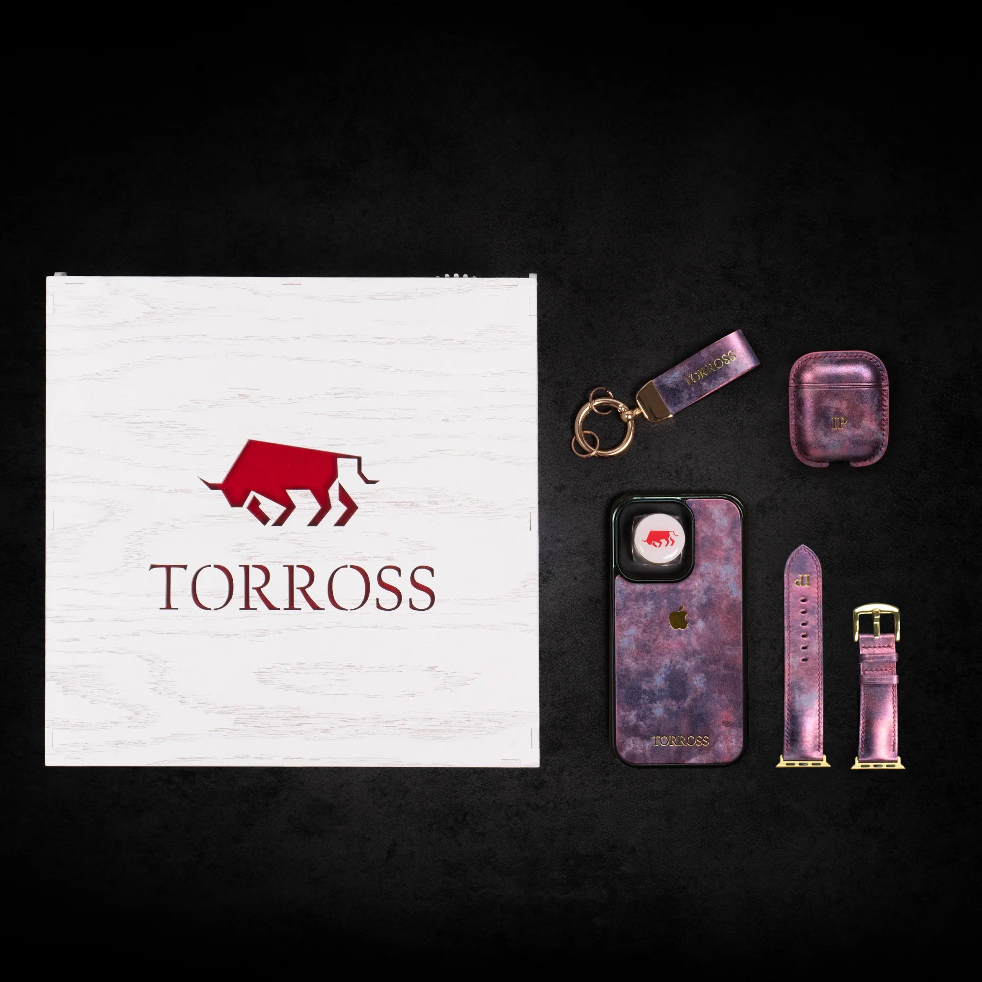 ™ Set Phone Case + Airpods Case + Watch Band in Puzzle Box